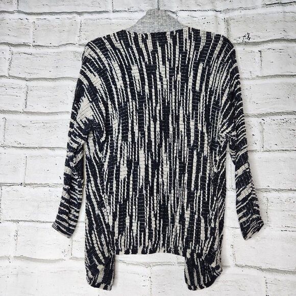 Nic+Zoe Blue Gray Open Front Knit Cardigan Sweater Women PP Size 2P Cotton Rayon - Picture 9 of 12